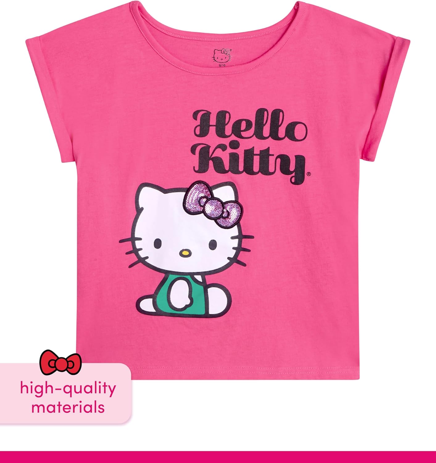 Hello Kitty Girls Legging Set - 2 Piece Printed T-Shirt and Cozy Matching Leggings for Girls (2T-12) - Image 4