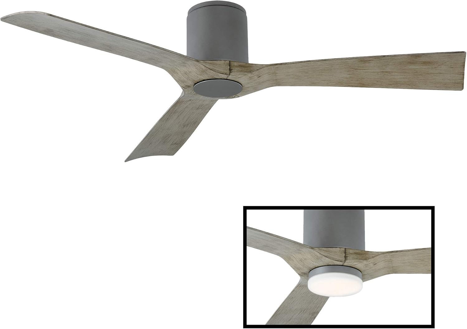 Modern Forms FH-W1811-54-GH/WG Aviator 54" Three Blade Indoor/Outdoor Smart Fan with Six Speed DC Motor in Graphite Finish. with iOS/Android App - Image 3