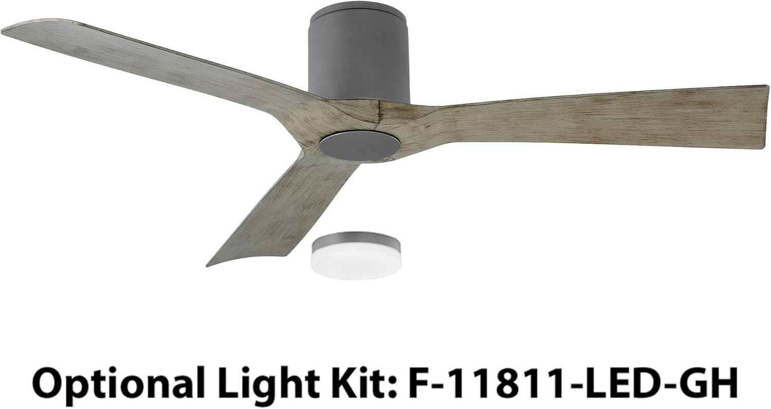 Modern Forms FH-W1811-54-GH/WG Aviator 54" Three Blade Indoor/Outdoor Smart Fan with Six Speed DC Motor in Graphite Finish. with iOS/Android App - Image 4