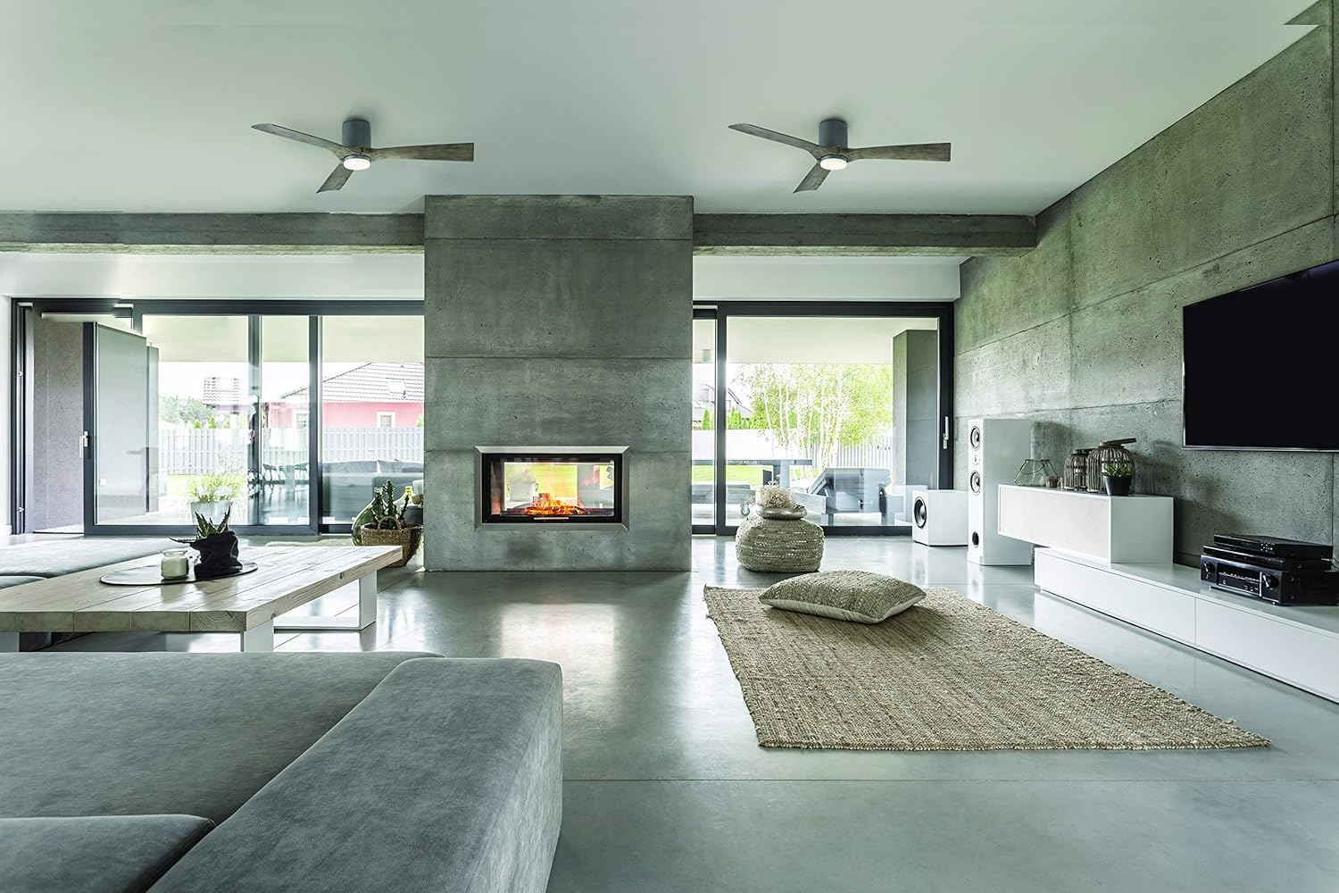 Modern Forms FH-W1811-54-GH/WG Aviator 54" Three Blade Indoor/Outdoor Smart Fan with Six Speed DC Motor in Graphite Finish. with iOS/Android App - Image 11