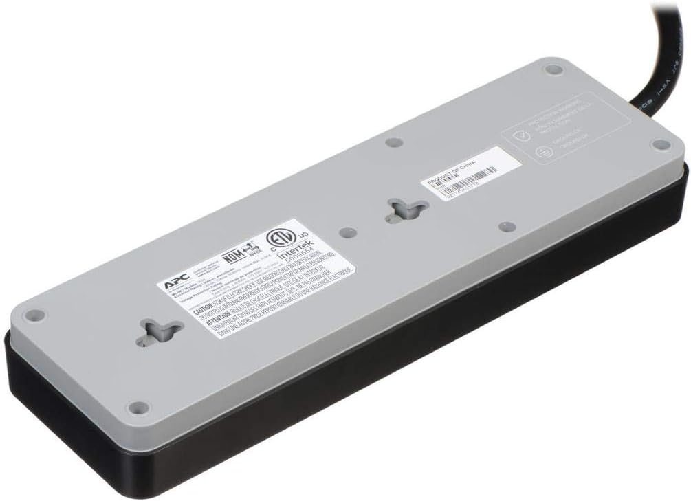 APC Surge Protector, Black Power Strip PH8, 2160 Joules, Flat Plug, 8 Outlet Power Strip - Image 3