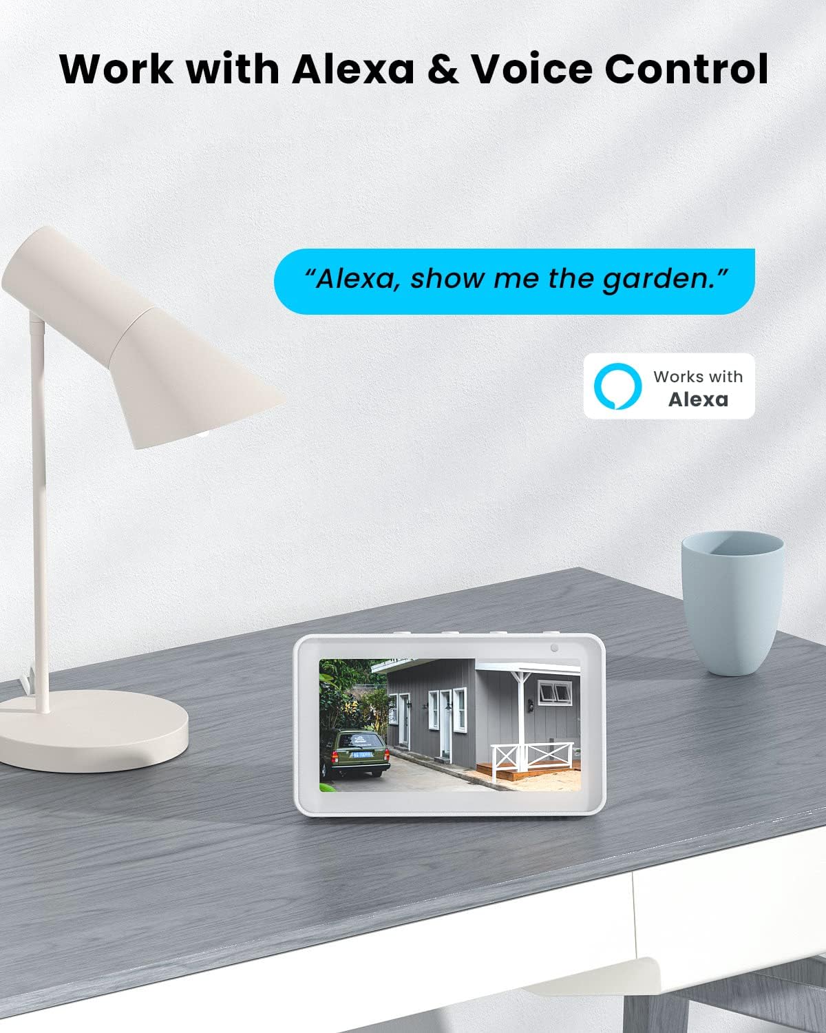 Security Cameras Wireless Outdoor, 2K Solar Security Camera System 360° PTZ with Spotlight & Siren, ieGeek 2.4Ghz Outdoor Security Cameras,Color Night Vision, Work with Alexa, PIR, 2-Way Talk, IP65 - Image 9