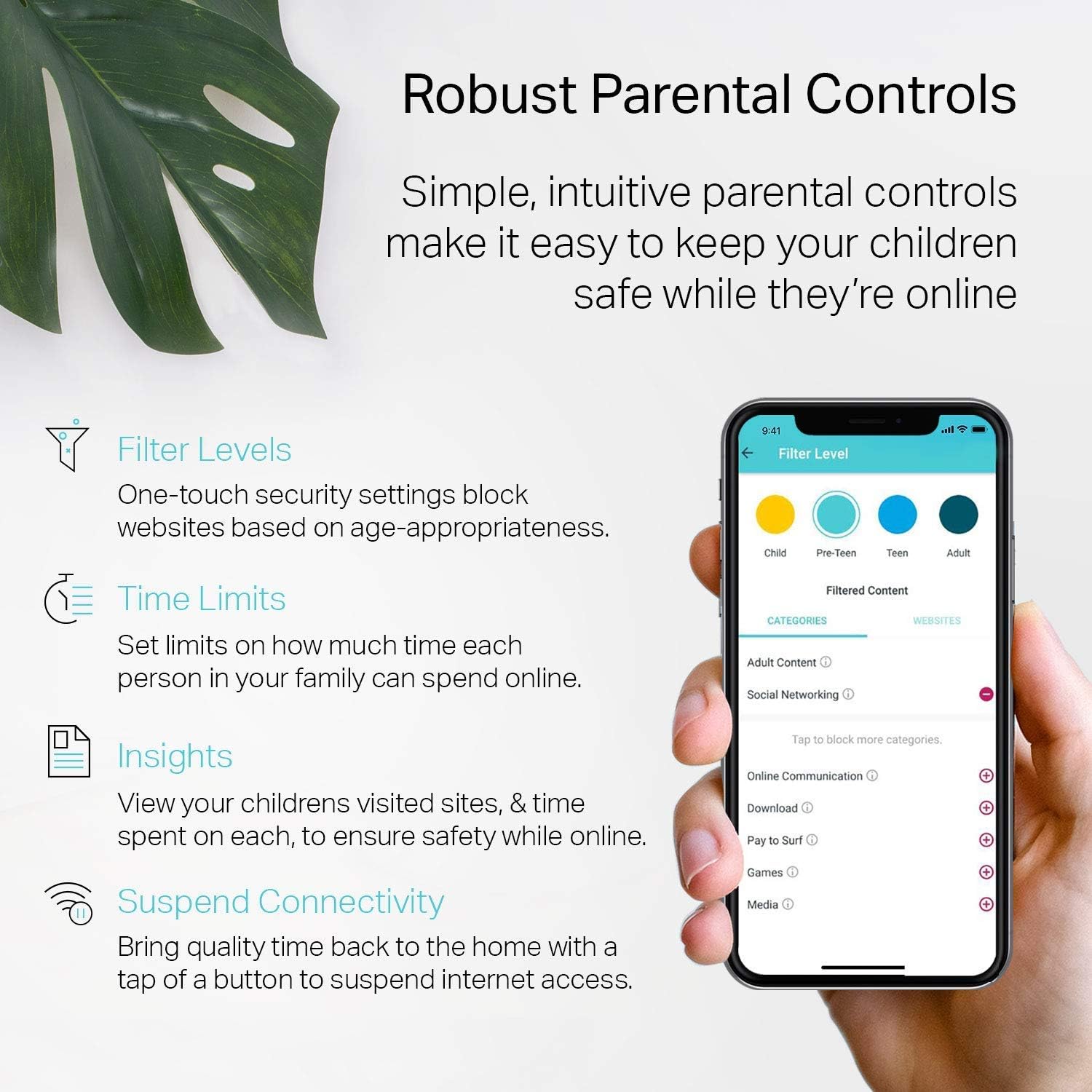 TP-Link Deco Whole Home Mesh WiFi System – Up to 5,500 Sq.ft. Coverage, WiFi Router/Extender Replacement, Gigabit Ports, Seamless Roaming, Parental Controls, Works with Alexa(Deco M4 3-Pack) - Image 9