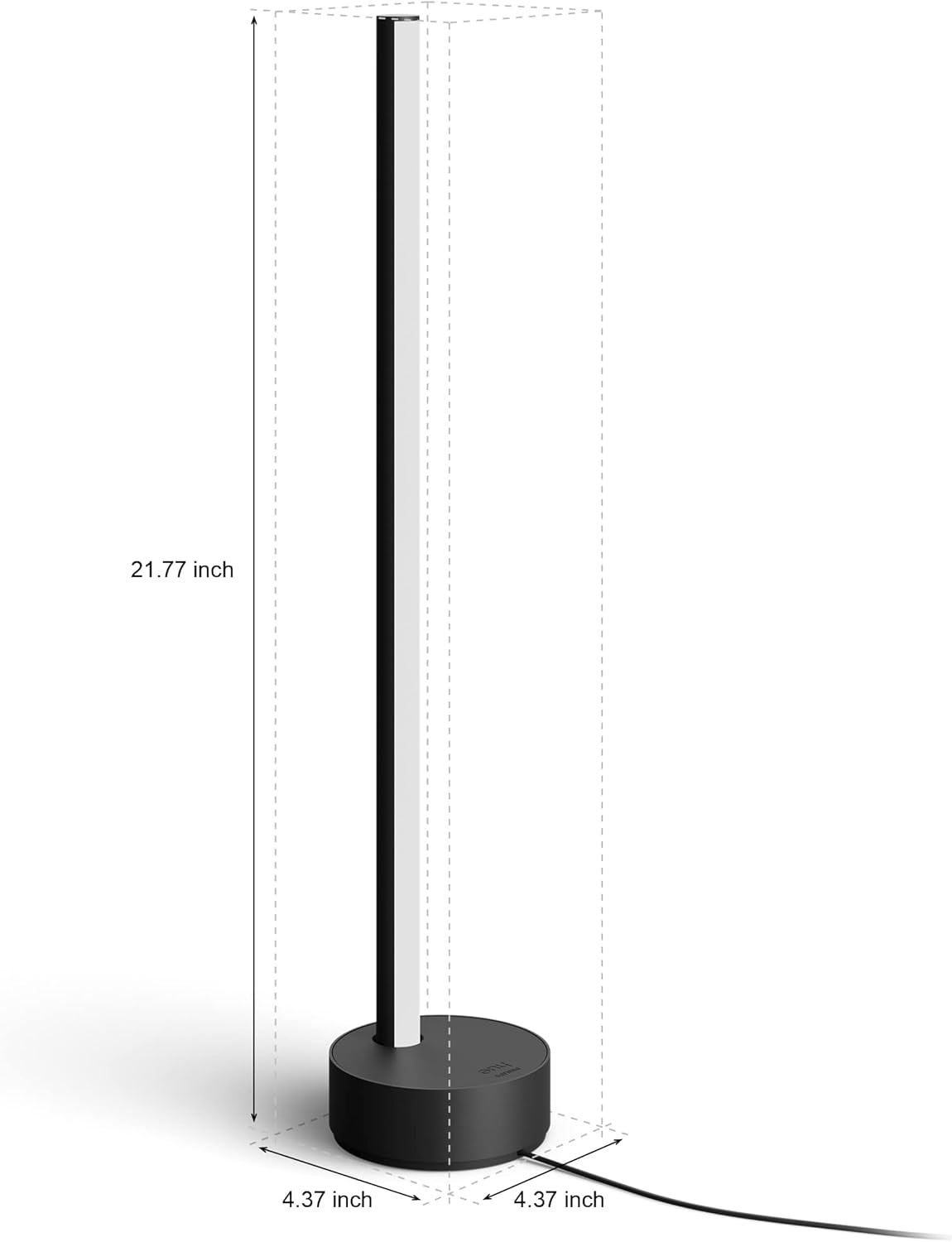 Philips Hue Signe Smart Table Lamp, Black - White and Color Ambiance LED Color-Changing Light - 1 Pack - Control with Hue App - Works with Alexa, Google Assistant, and Apple Homekit - Image 6