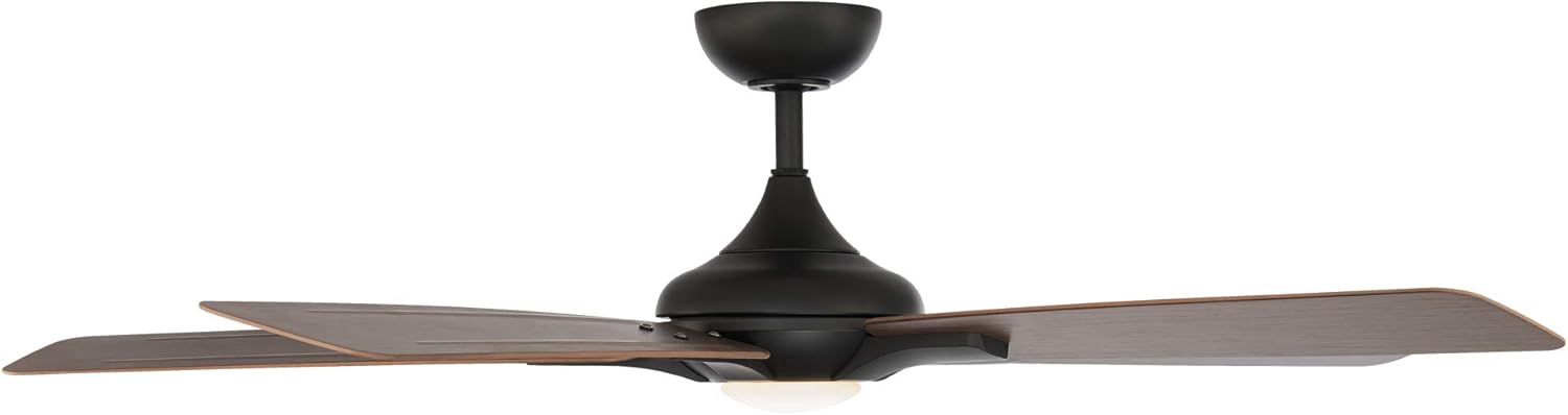 Mykonos Smart Indoor and Outdoor 5-Blade Ceiling Fan 60in Bronze/Dark Walnut with 3000K LED Light Kit and Remote Control works with Alexa, Google Assistant, Samsung Things, and iOS or Android App - Image 3