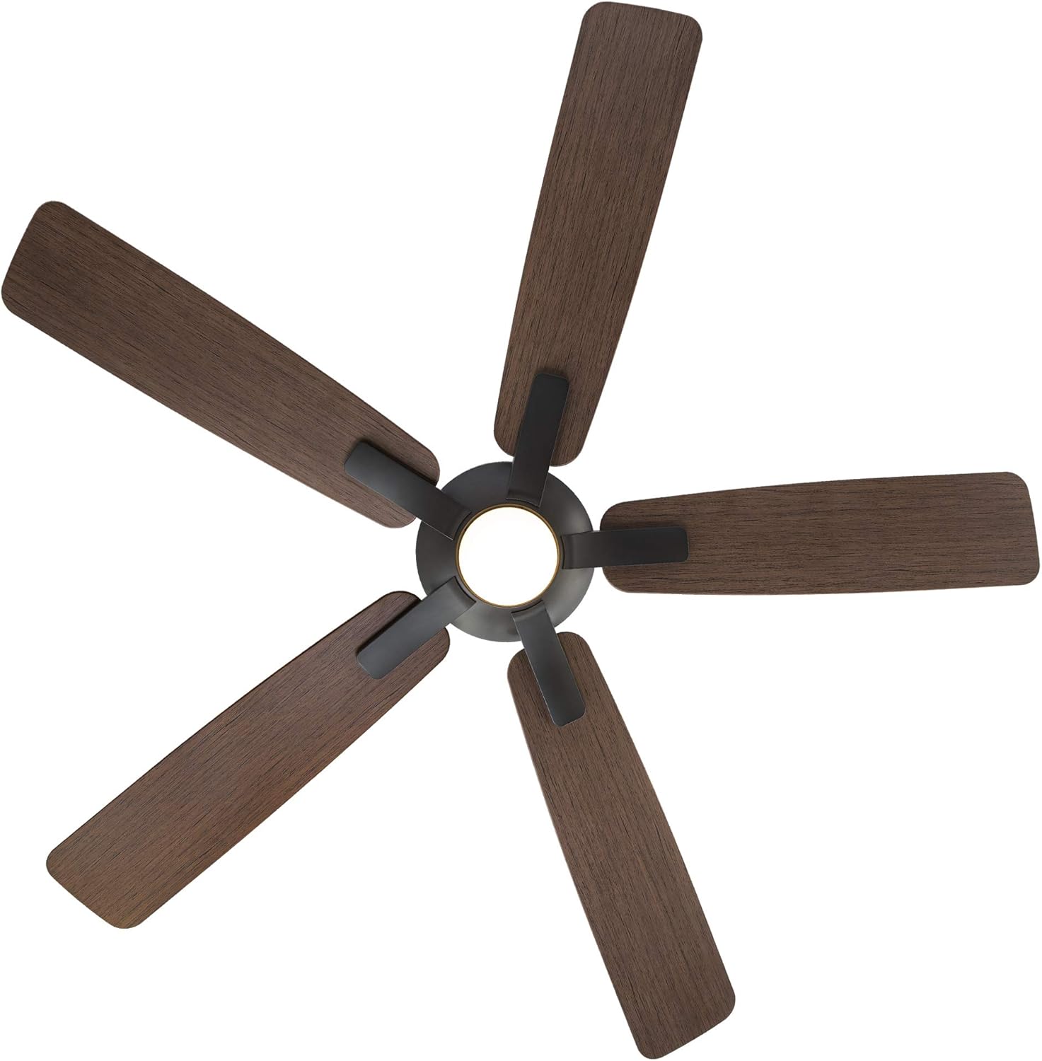 Mykonos Smart Indoor and Outdoor 5-Blade Ceiling Fan 60in Bronze/Dark Walnut with 3000K LED Light Kit and Remote Control works with Alexa, Google Assistant, Samsung Things, and iOS or Android App - Image 4