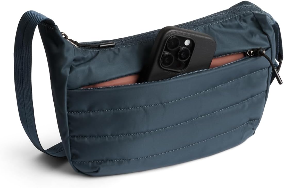 Bellroy Laneway Crescent Bag (everyday 2.5 liter mini crossbody bag with plenty of pockets and adjustable strap)' - BlueSteel - Image 5