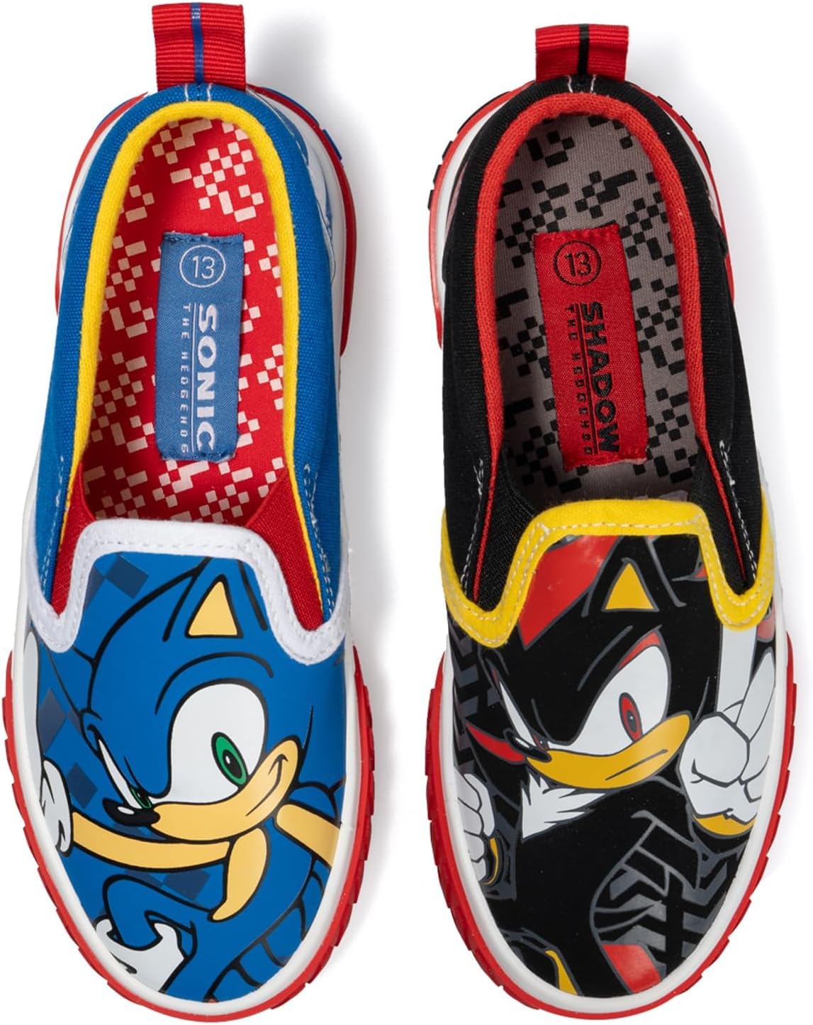 Ground Up Sega Sonic and Shadow Slip On Shoes for Boys - Image 4