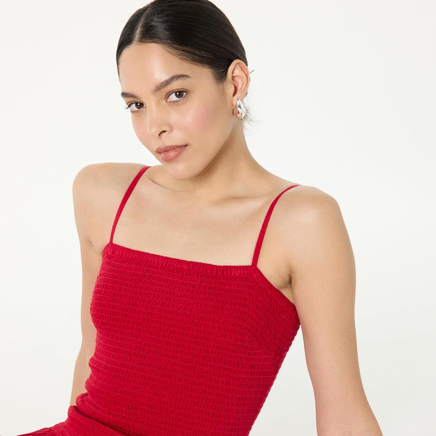 The Drop Women's Florencia Smocked Bodice Linen Maxi Dress - Image 3