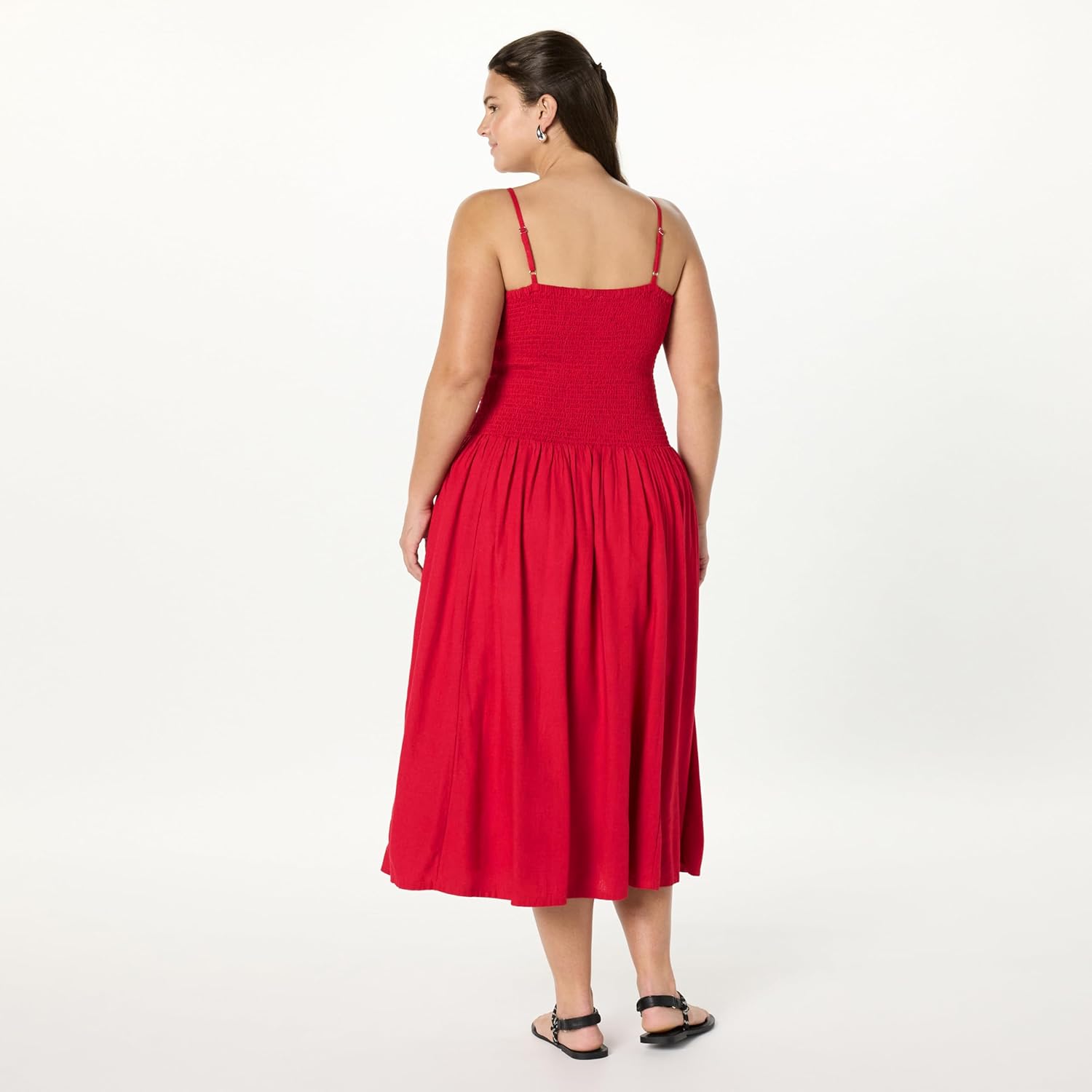 The Drop Women's Florencia Smocked Bodice Linen Maxi Dress - Image 6