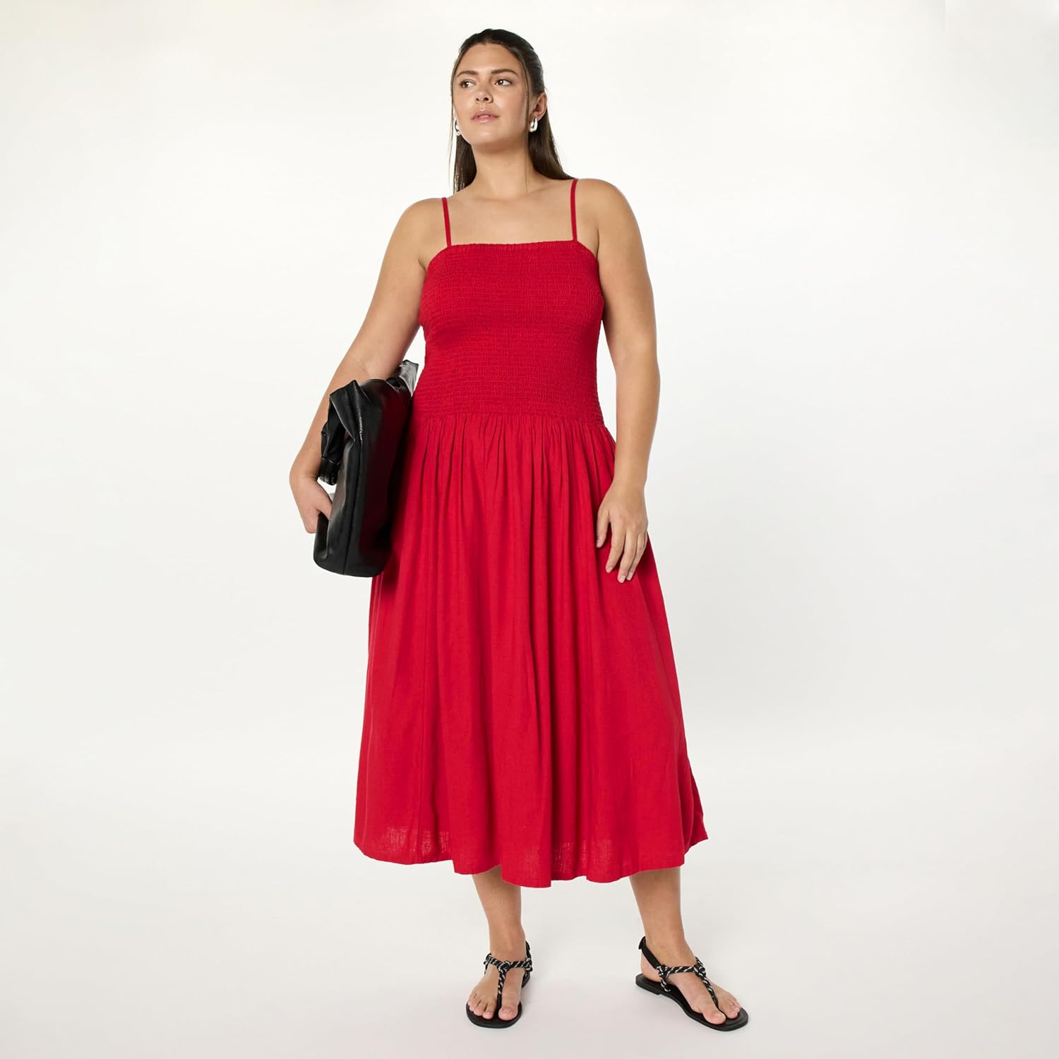 The Drop Women's Florencia Smocked Bodice Linen Maxi Dress - Image 7