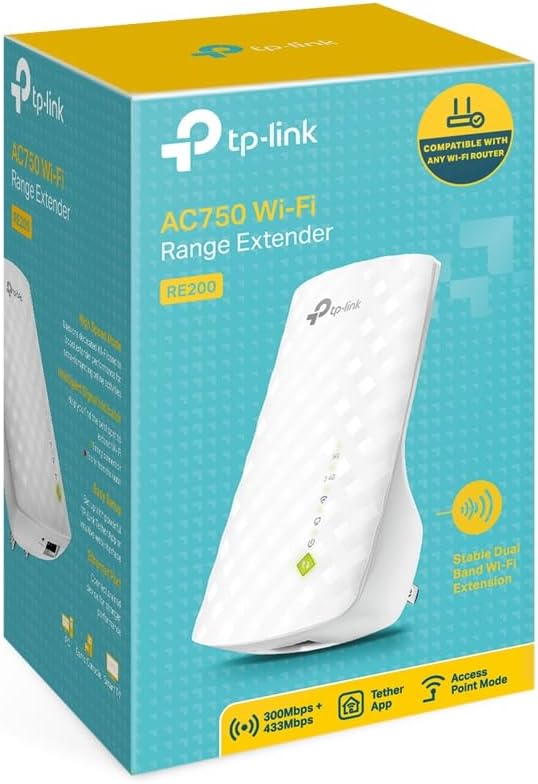 TP-Link AC750 WiFi Range Extender | Up to 750Mbps | Dual Band WiFi Extender, Repeater, WiFi Signal Booster, Access Point| Easy Set-Up | Extends WiFi to Smart Home & Alexa Devices (RE200) - Image 3