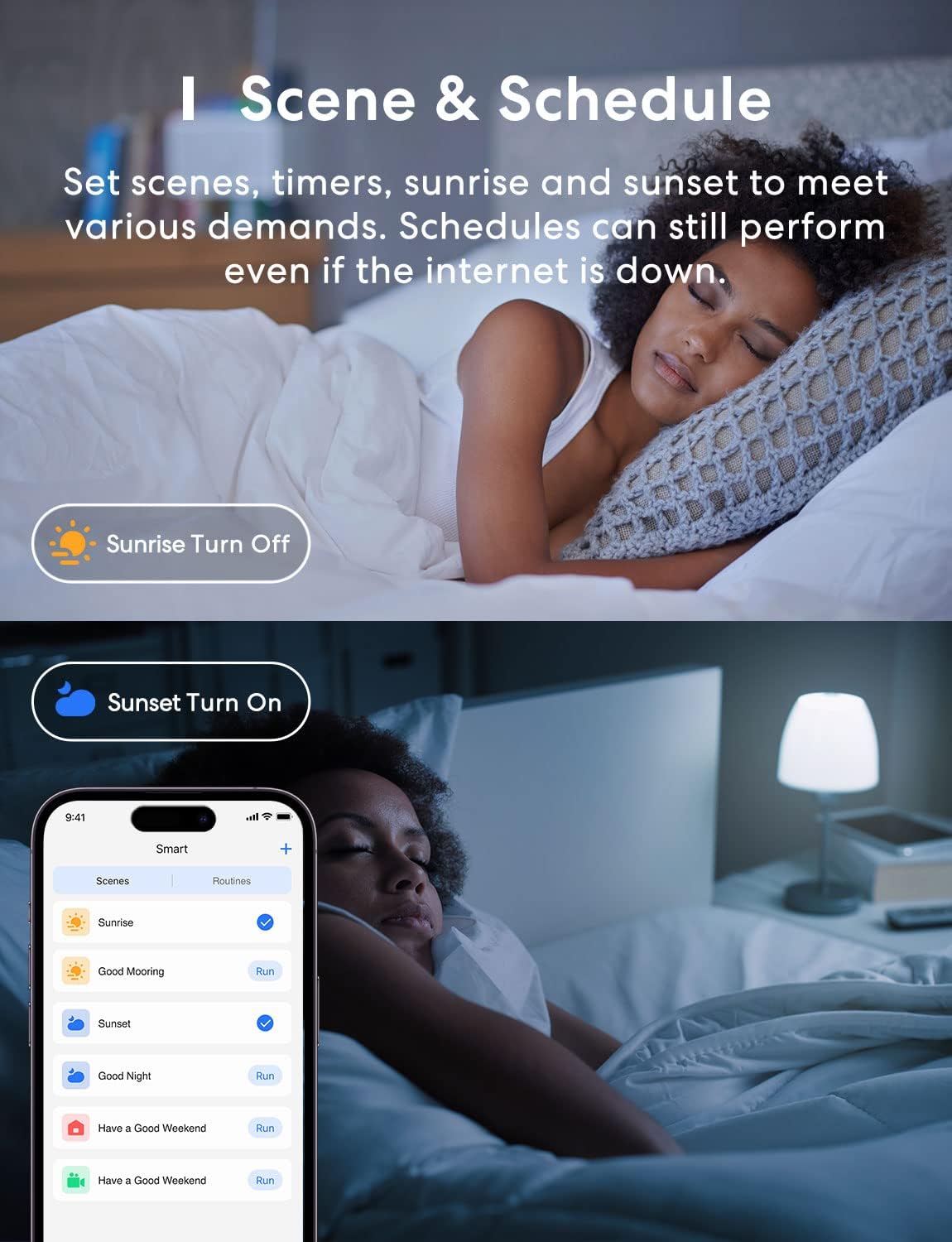 meross Smart RGBWW WiFi LED Bulbs, Apple HomeKit Compatible, 60W Equivalent, 900 Lumens, Multicolor, 4 Pack - Image 4