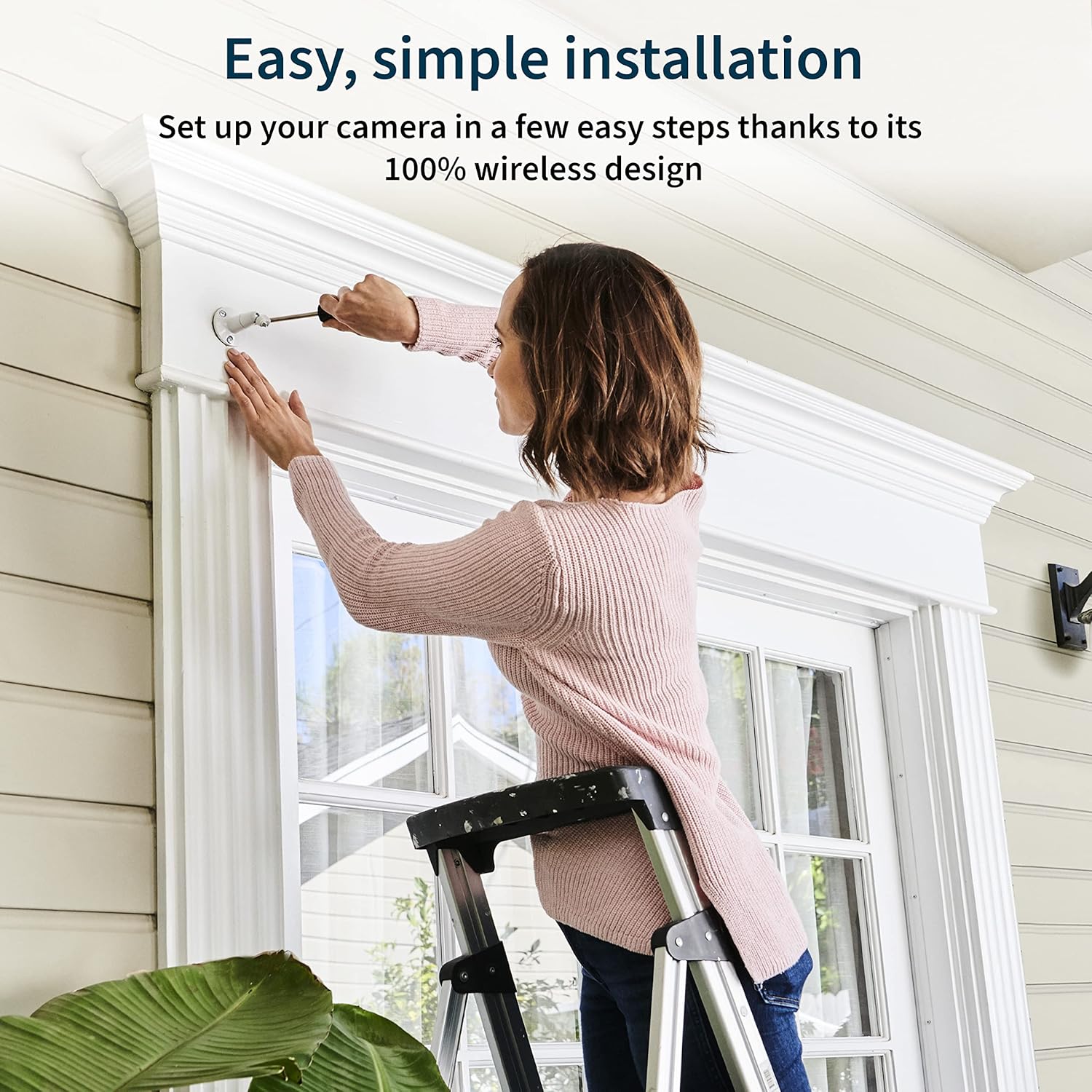 Arlo Essential XL Spotlight Camera - Wireless Security, 1080p Video, Color Night Vision, 2 Way Audio, 1 Year Battery Life, Wire-Free, Direct to Wi-Fi No Hub Needed, Works with Alexa, White - VMC2032 - Image 6