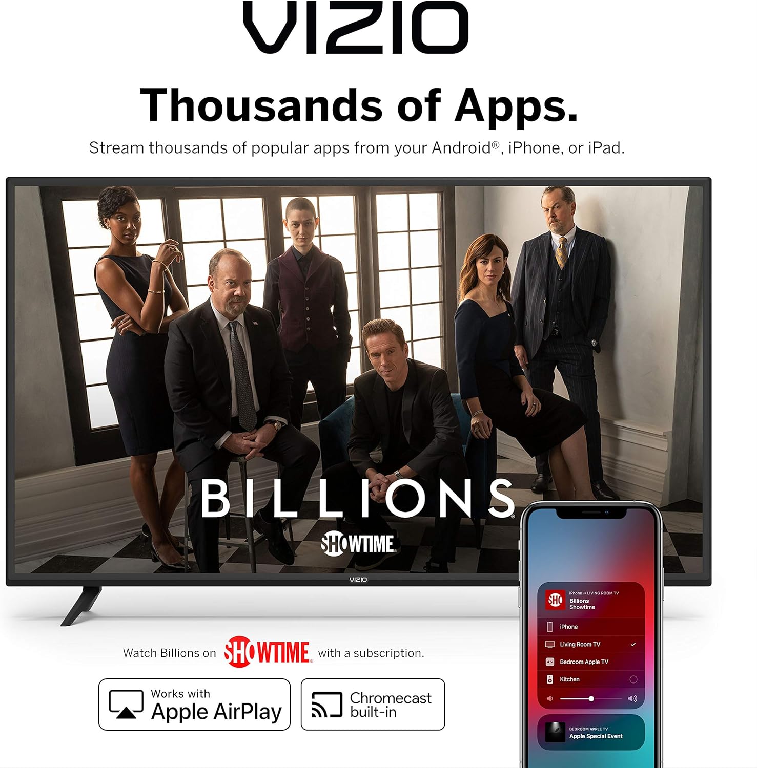 VIZIO 50 Inch 4K Smart TV, V-Series UHD LED HDR Television with Apple AirPlay and Chromecast Built-in - Image 6