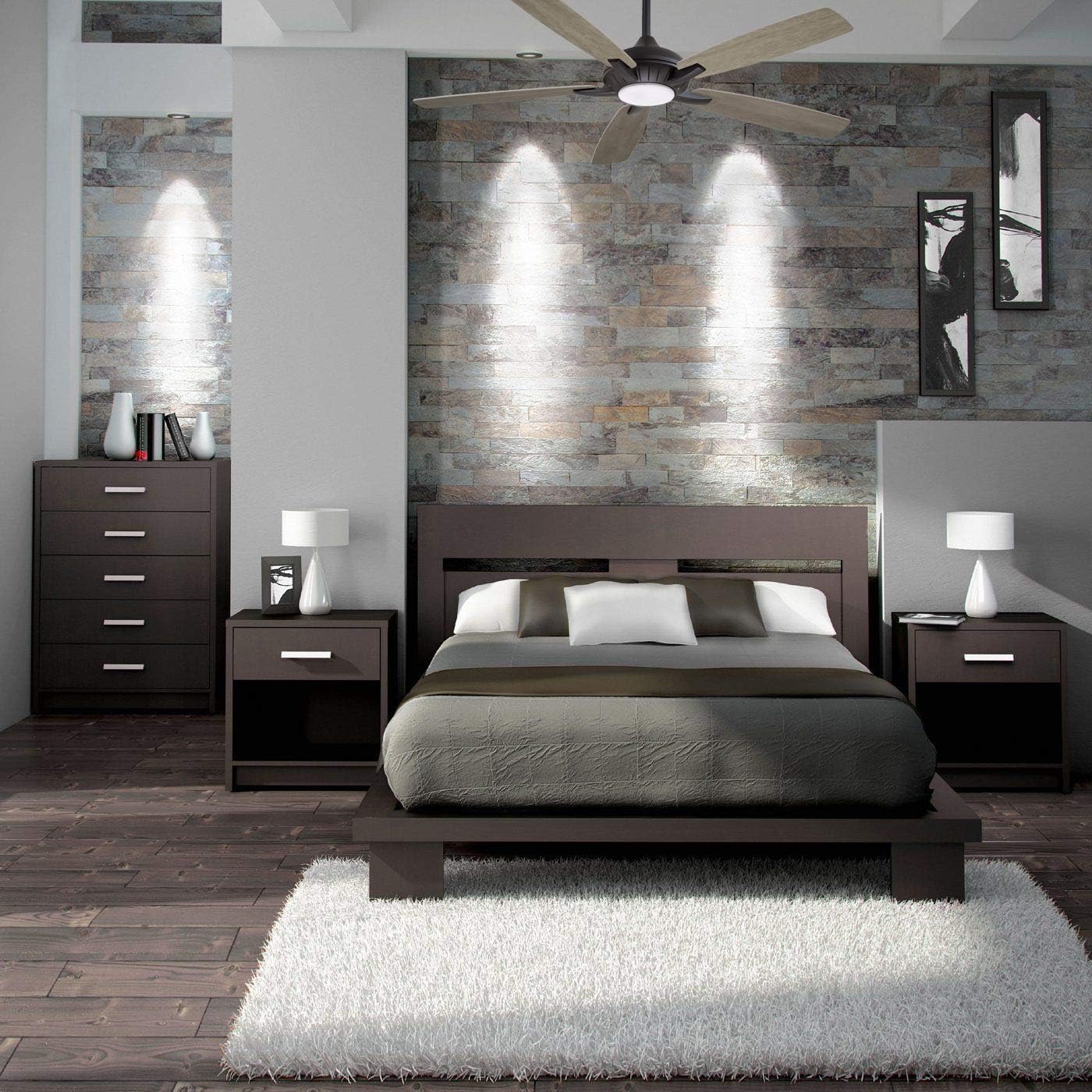 Minka Aire F1001-CL Dyno XL 60" Ceiling Fan with LED Lights and Remote Control, Coal - Image 6