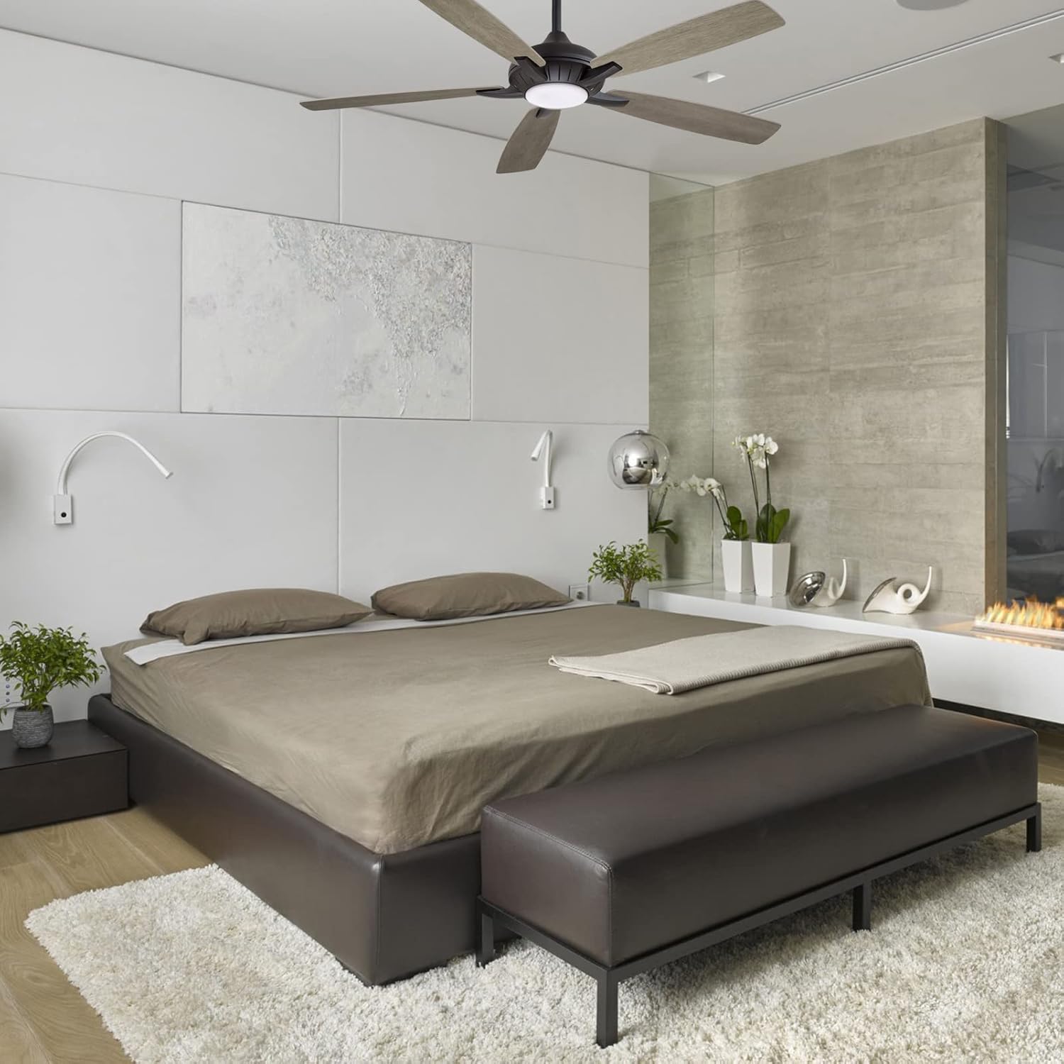 Minka Aire F1001-CL Dyno XL 60" Ceiling Fan with LED Lights and Remote Control, Coal - Image 7