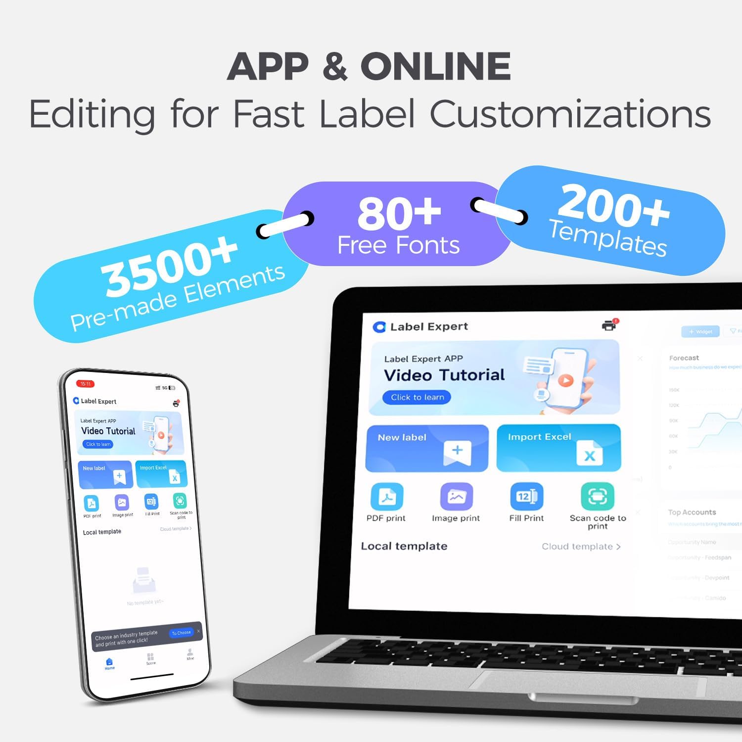 Bluetooth Thermal Shipping Label Printer, Wireless 4x6 Label Printer for Small Business, Compatible with Android, Windows, iPhone, Mac, Widely Used for Amazon, Shopify, Ebay, USPS, Etsy,FedEx (White) - Image 6