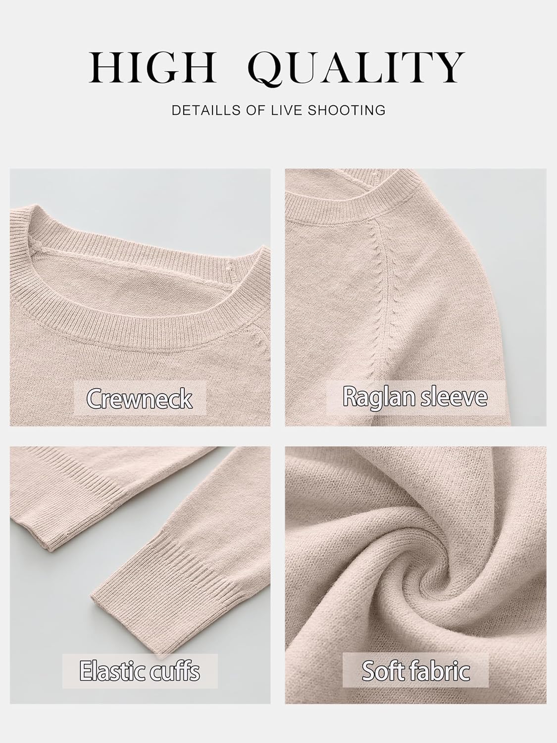 ANRABESS Sweaters for Women 2025 Long Sleeve Crewneck Loose Fit Lightweight Knit Basic Fall Sweater Outfits - Image 6