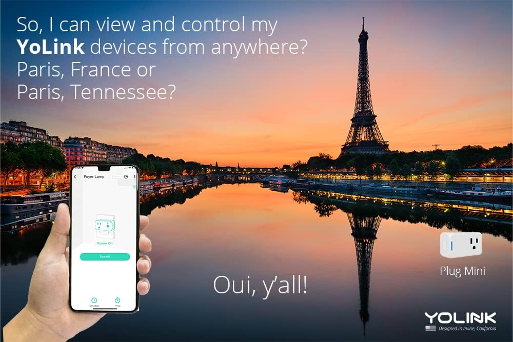 YoLink Smart Home Starter Kit: Security & Leak Detection Kit (Hub, Door Sensor, Water Leak Sensor, Plug Mini Compatible with Alexa, LoRa-Powered 1/4 Mile Range - Image 6