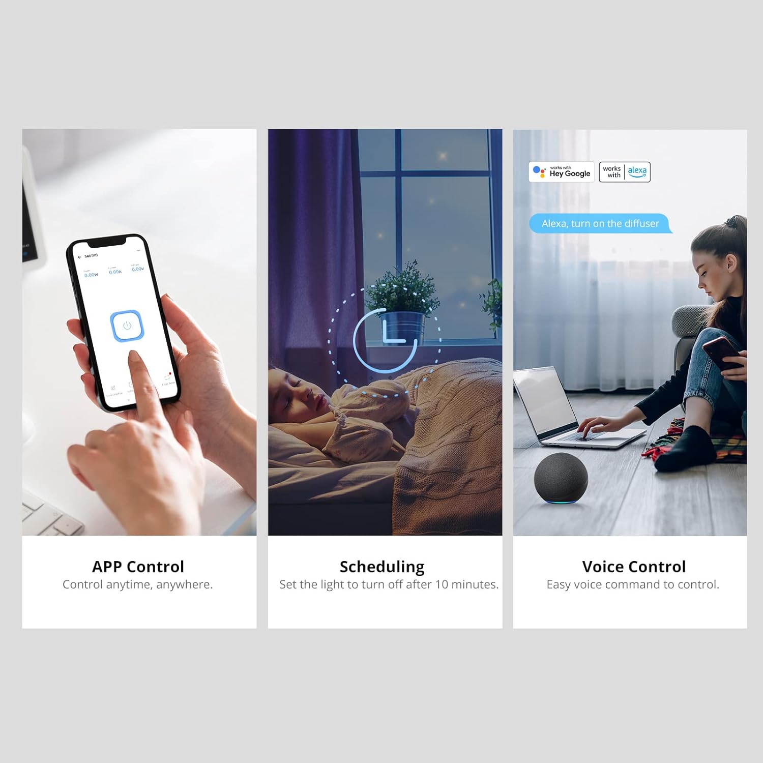 SONOFF S40 Lite 15A WiFi Smart Plug ETL Certified, Smart Socket Outlet Timer Switch, Compatible with Alexa & Google Home Assistant, IFTTT Supporting, No Hub Required -A Certified for Humans Device - Image 6