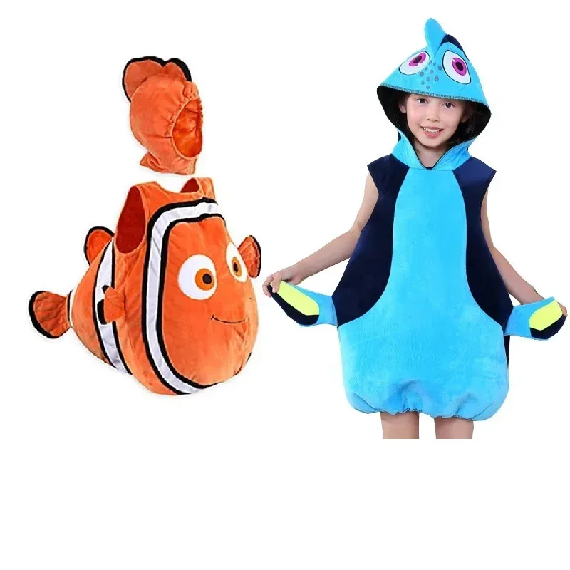 ♥ 2025 New Finding Clownfish cospaly costume Pixar Animated Film Nemo baby kids clothing Halloween Christmas party ★☆ly99