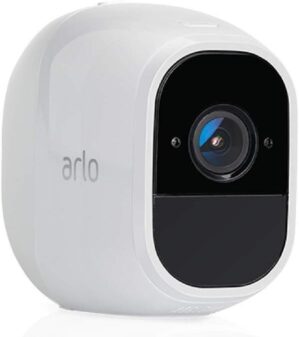 Arlo Pro 2 VMC4030P-100NAR Wireless Home Security Camera, Rechargeable, Night Vision, Indoor/Outdoor, 1080p, 2-Way Audio, Wall Mount, Add-On Camera, White (Renewed)
