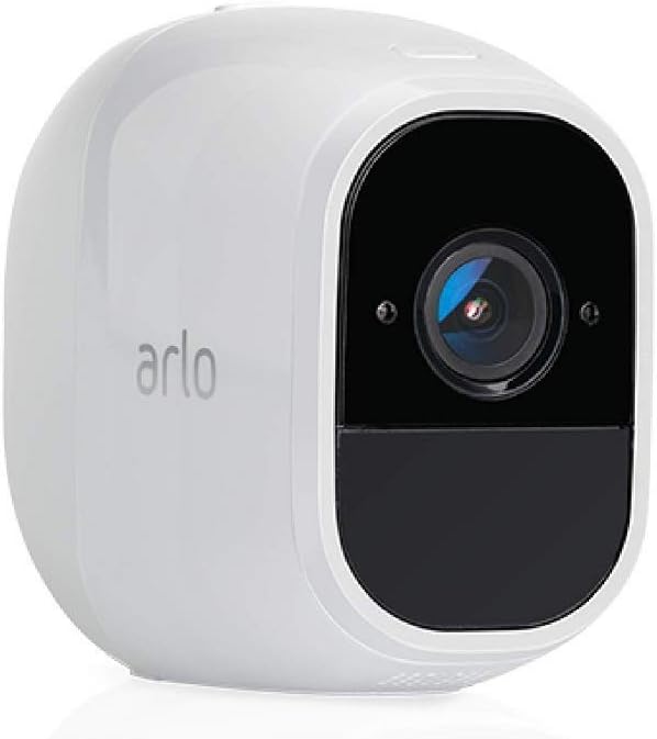 Arlo Pro 2 VMC4030P-100NAR Wireless Home Security Camera, Rechargeable, Night Vision, Indoor/Outdoor, 1080p, 2-Way Audio, Wall Mount, Add-On Camera, White (Renewed)