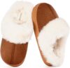 Dokela Kids Slippers Girls Boys Fuzzy House Slippers Winter Warm Soft Plush Lined Memory Foam House Shoes Slip On for Home Bedroom Indoor Outdoor