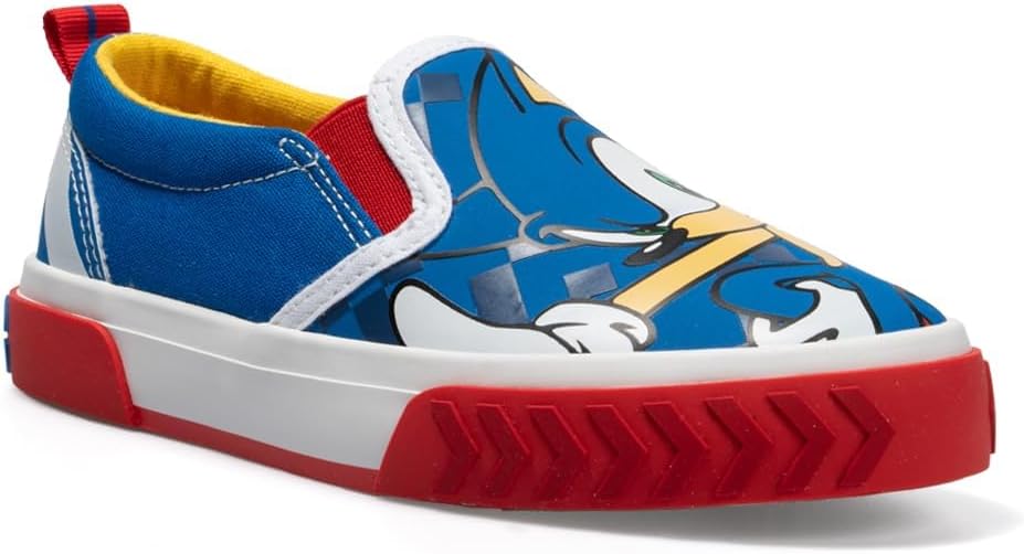 Ground Up Sega Sonic and Shadow Slip On Shoes for Boys - Image 2