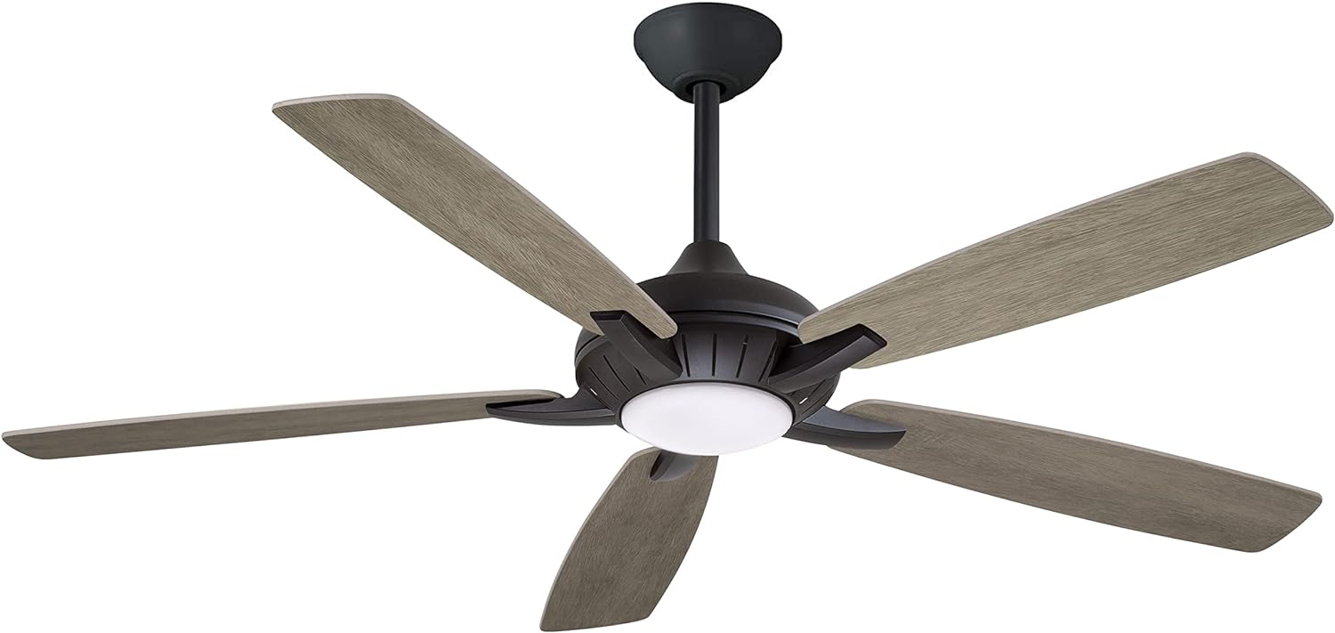 Minka Aire F1001-CL Dyno XL 60" Ceiling Fan with LED Lights and Remote Control, Coal
