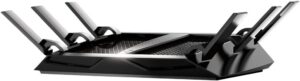 NETGEAR Nighthawk X6 Smart Wi-Fi Router (R8000) – AC3200 Tri-Band Wireless Speed (Up to 3200 Mbps) | Up to 3500 Sq Ft Coverage & 50 Devices | 4 x 1G Ethernet and 2 USB Ports | Armor Security
