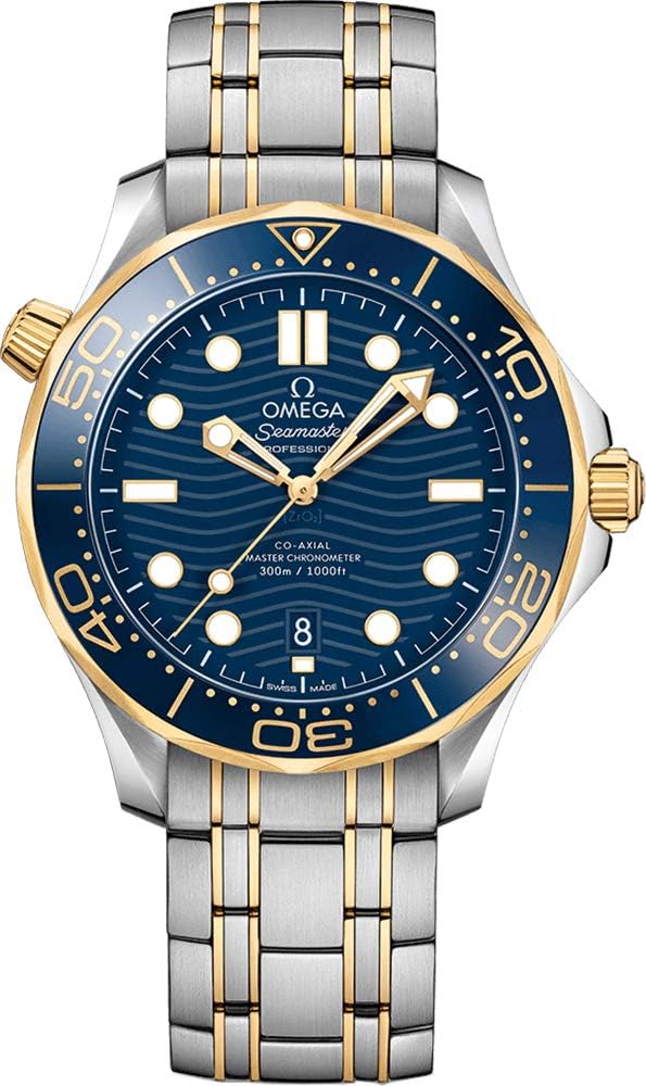 Omega Seamaster Sedna Blue Dial Steel and 18kt Yellow Gold Watch 210.20.42.20.03.001