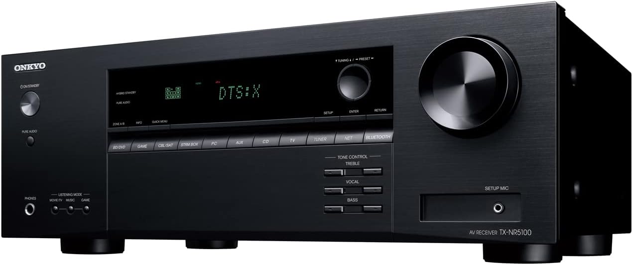 Onkyo TX-NR5100 7.2-Channel AV Receiver - 150 Watts Per Channel, HDMI 2.1 with 8K, Works with Sonos Certified, Dolby Atmos, and More - Image 2