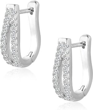 Small Open Hoop Earrings for Women Hypoallergenic Sterling Silver Hoops Open Hoop Earrings