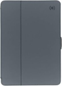 Speck Products Compatible Case for Apple iPad 9.7″ (2017/2018, also fits 9.7″ iPad Pro/Air 2/Air), Balance FOLIO Case/Stand, Stormy Grey/Charcoal Grey
