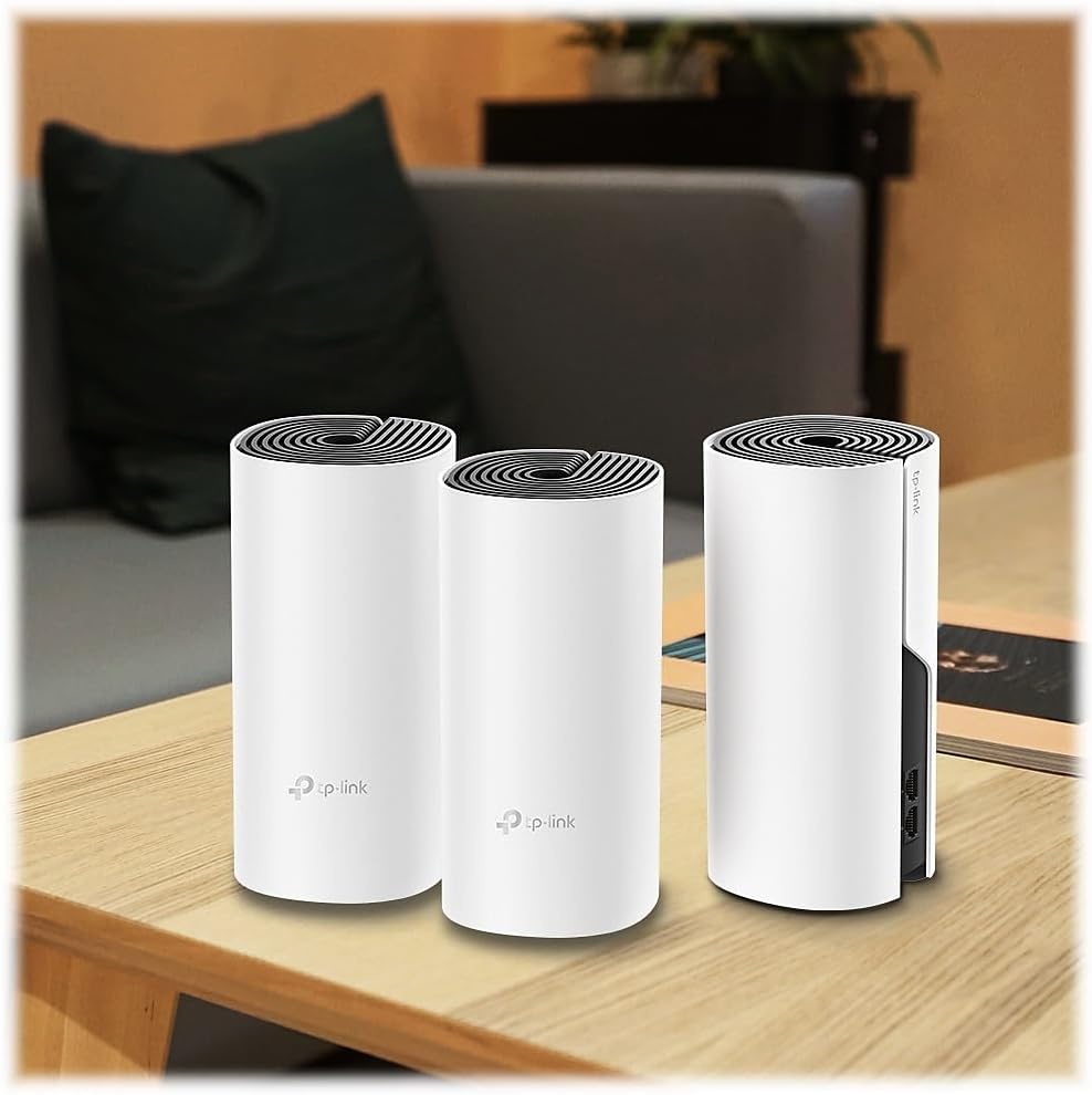 TP-Link Deco Whole Home Mesh WiFi System – Up to 5,500 Sq.ft. Coverage, WiFi Router/Extender Replacement, Gigabit Ports, Seamless Roaming, Parental Controls, Works with Alexa(Deco M4 3-Pack) - Image 2