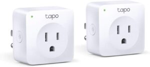 TP-Link Tapo Smart Plug Mini, Smart Home Wifi outlet works with Alexa & Google Home, No Hub Required, Remote Control Your Home Appliances from Anywhere (P100 2-pack), White (Tapo P100 2-pack)