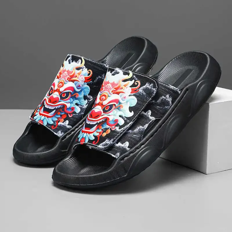 Ablution Sumer Sandals For Men's Beach Slippers Slips Shoes Original Man Flip Flop Sneakers Sports Deals Expensive Resale