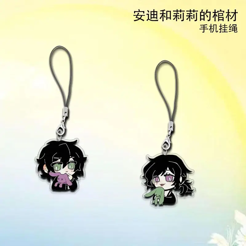 Anime The Coffin of Andy and Leyley Phone Rope Chain Cosplay Backpack Ornament Pendant Birthday Gifts Boys Girls