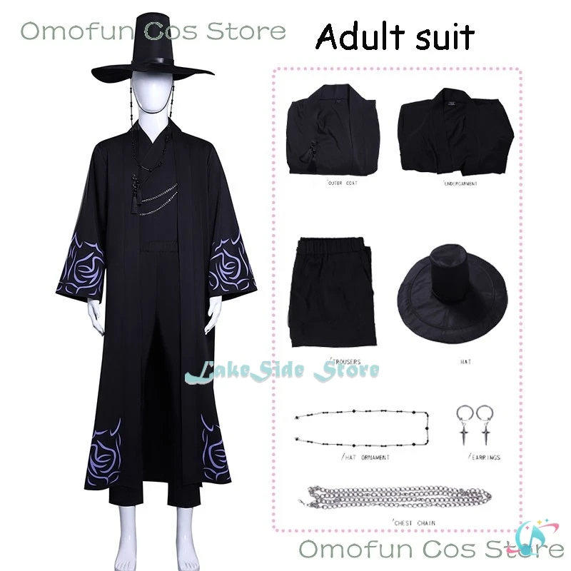 Demon Hunters Cosplay K-Pop Jinu Saja Boys Mystery Romance Baby Costume Robe Roleplay Halloween Group Accessories Raw wig