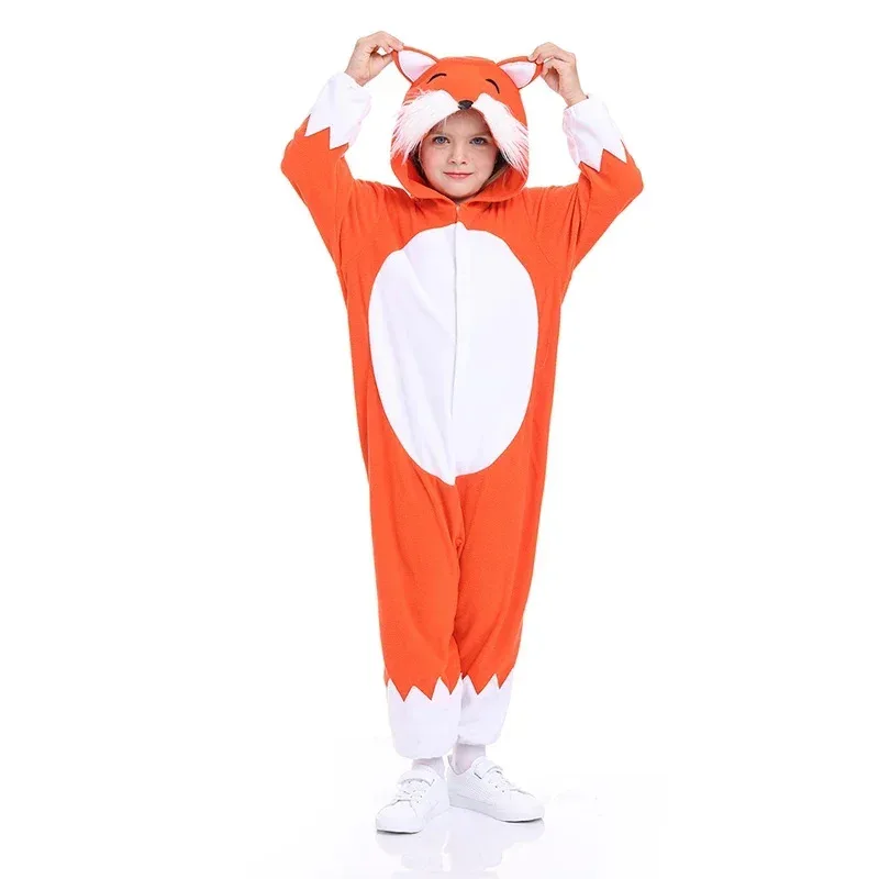 Fox animal pajamas kids Fox jumpsuit onesies Halloween carnival animal outfit fancy dress Children Baby cartoon anime costume F