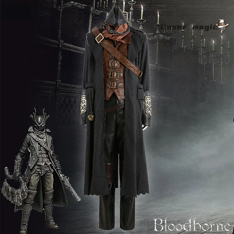 Gehrman Hunter Cosplay Costume Game Bloodborne Uniform Halloween Carnival Party Christmas Play Role Clothes Clothing for Men
