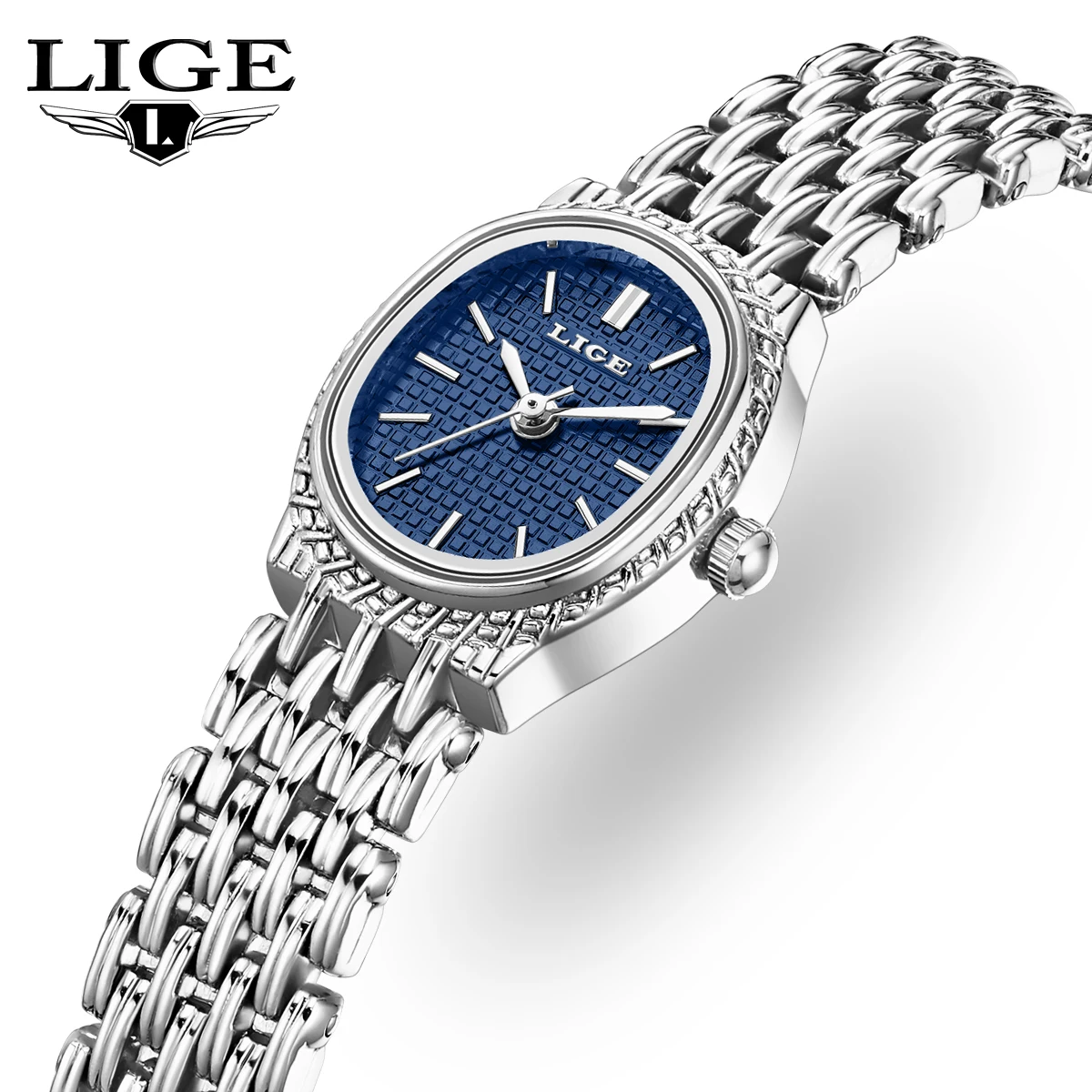 LIGE Fashion Elegant Quartz Woman Watch Classic Luxury Simple Dial Waterproof Ladies Bracelet Women's Wristwatch Clock Gift New