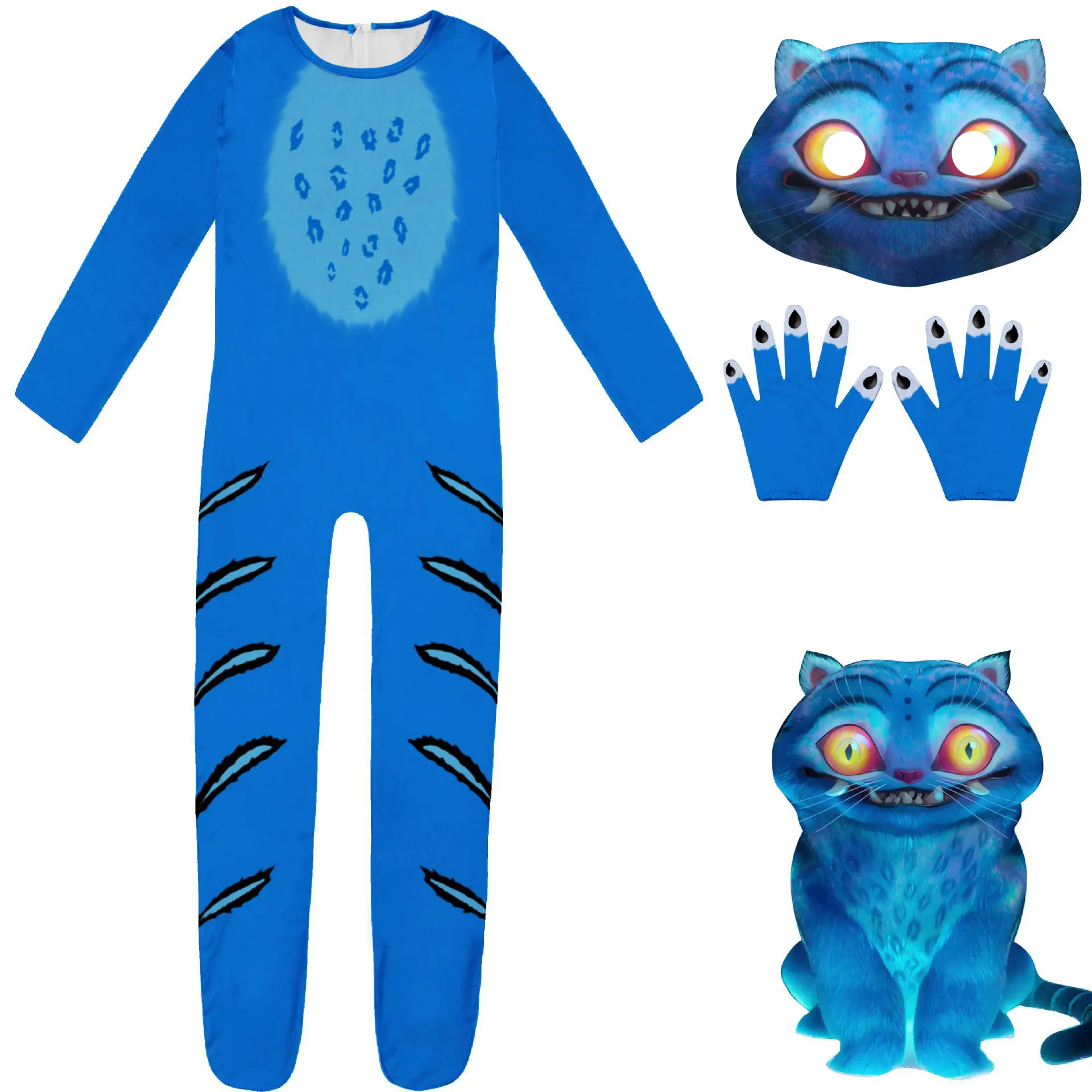 New Kpop Demon Hunters Costume Kids Tiger Anime Figures Cosplay Costume Jumupsuit for Boys Girls Cartoon Clothing Christmas Gif