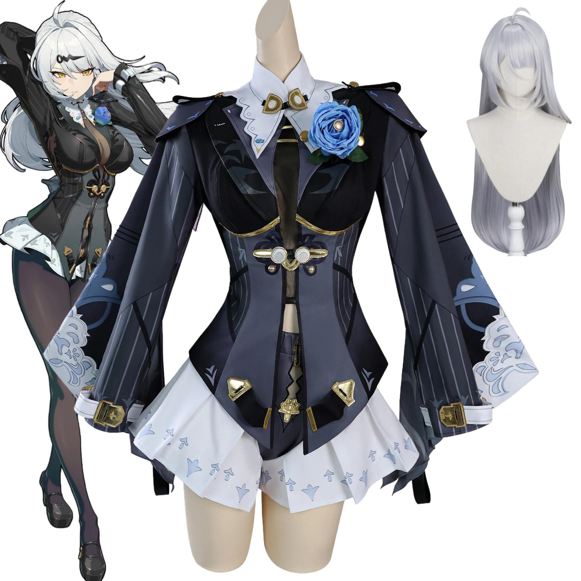 Yixuan New Skin Cosplay Game ZZZ Costume Wig Anime Zenless Zone Zero Men Woman Christmas Halloween Party Clothing