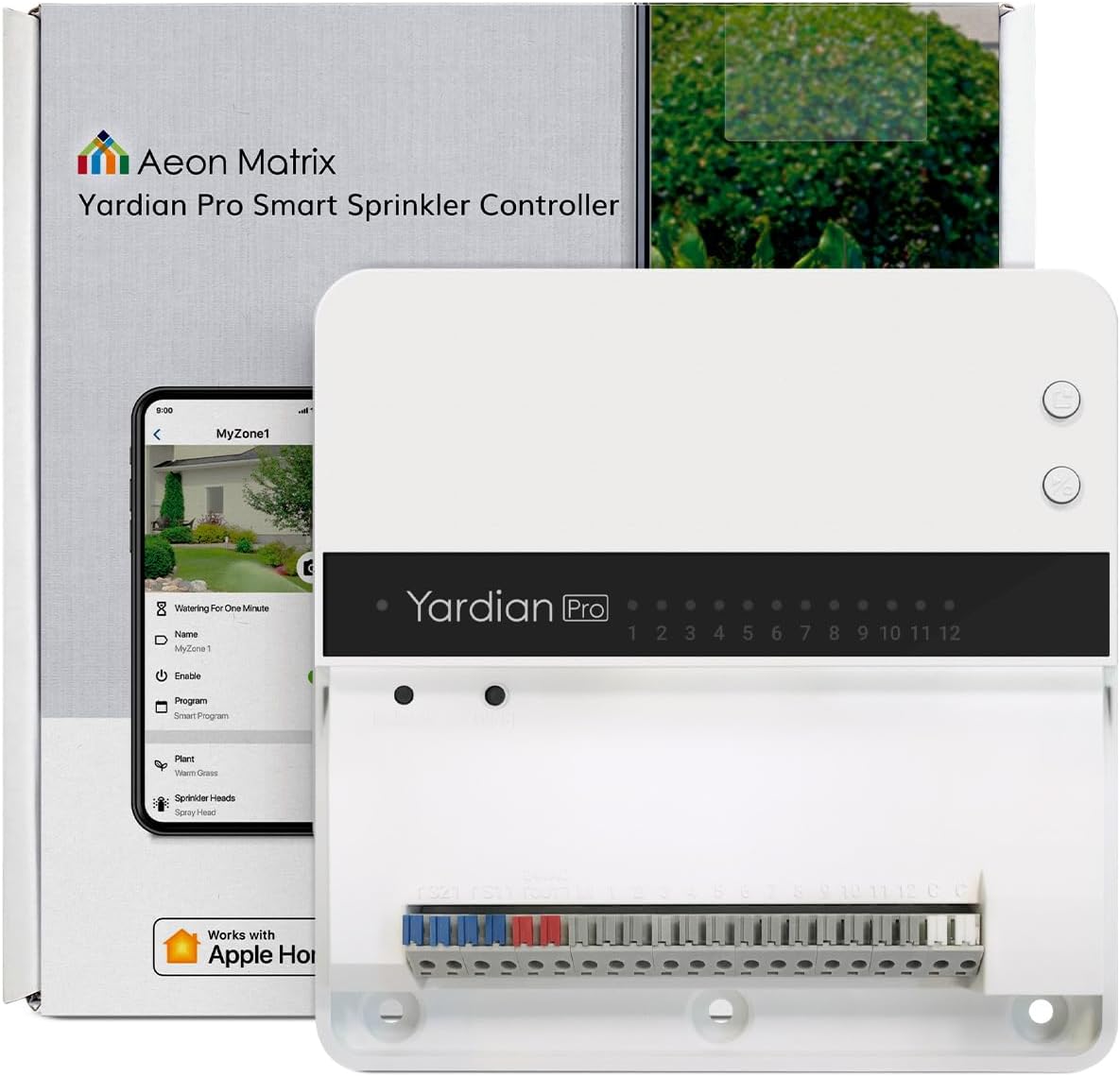 Yardian Pro Smart Sprinkler Controller 12 Zone - Control Buttons, Apple HomeKit, Alexa, Google Assistant, Home Assistant Compatible, Enhanced Wi-Fi, RJ45, Level VI Worldwide Power Supply - Image 9
