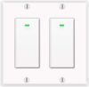 Alexa Light Switch, Double Smart WiFi Light Switches, Smart Switch 2 Gang Compatible with Alexa and Google Home, Neutral Wire Needed, with Remote Control, Timing Schedule, No hub Required (2Pack)
