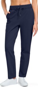 G Gradual Fleece Lined Pants Women 27.5″/29″ Golf Pants 3 Pockets Water Resistant Warm Sweatpants for Cold Weather