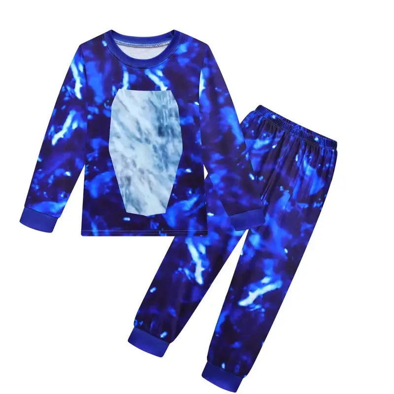 Anime Cosplay Game Gorilla Tag Costume Kids Long Sleeve Tshirt and Pants Pyjamas Set Girls Clothing Baby Boys Clothes Child 72th